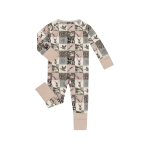 Soft Bamboo zippy with Cartoon Graphic, Long Sleeve