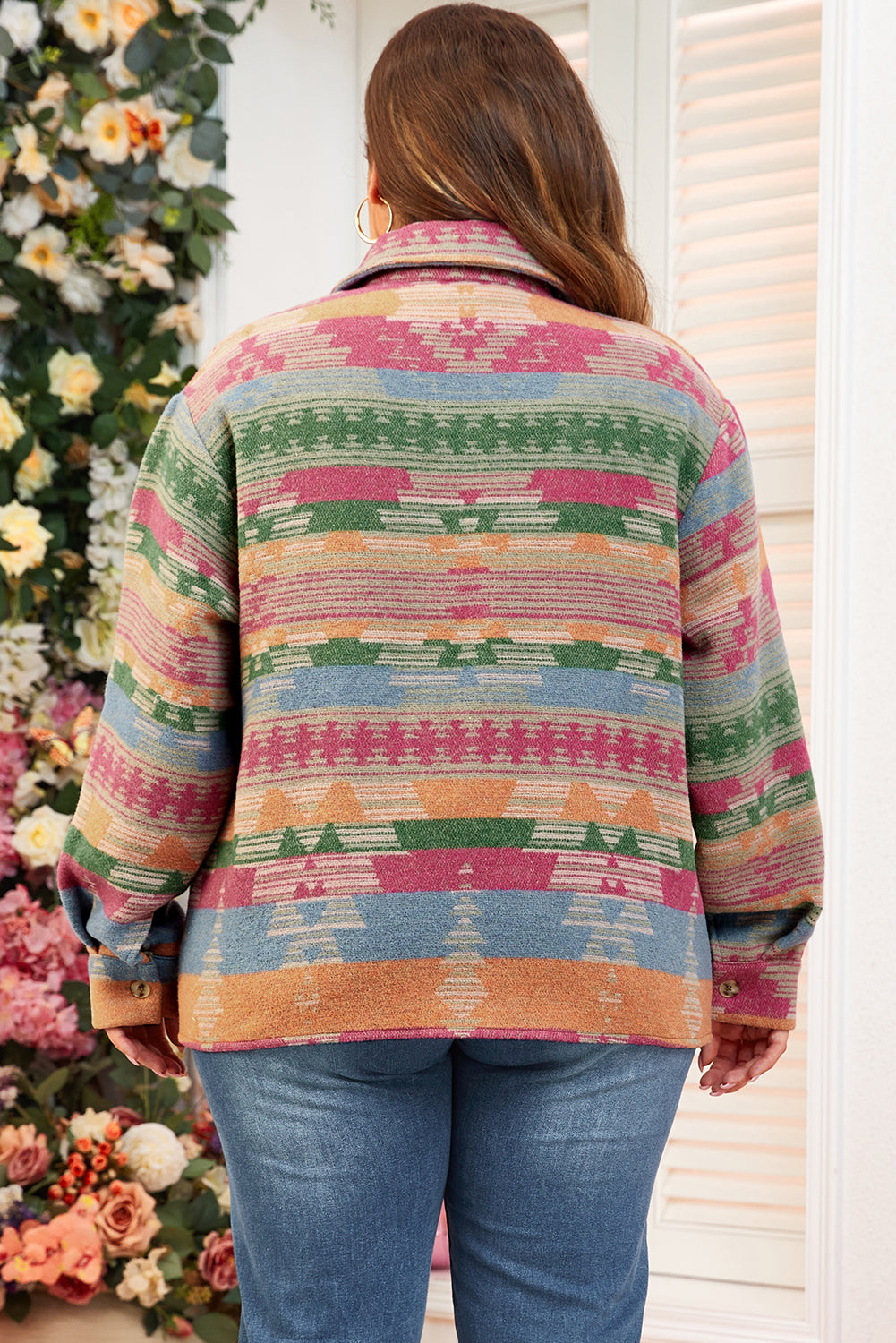 Pink Plus Size Shacket