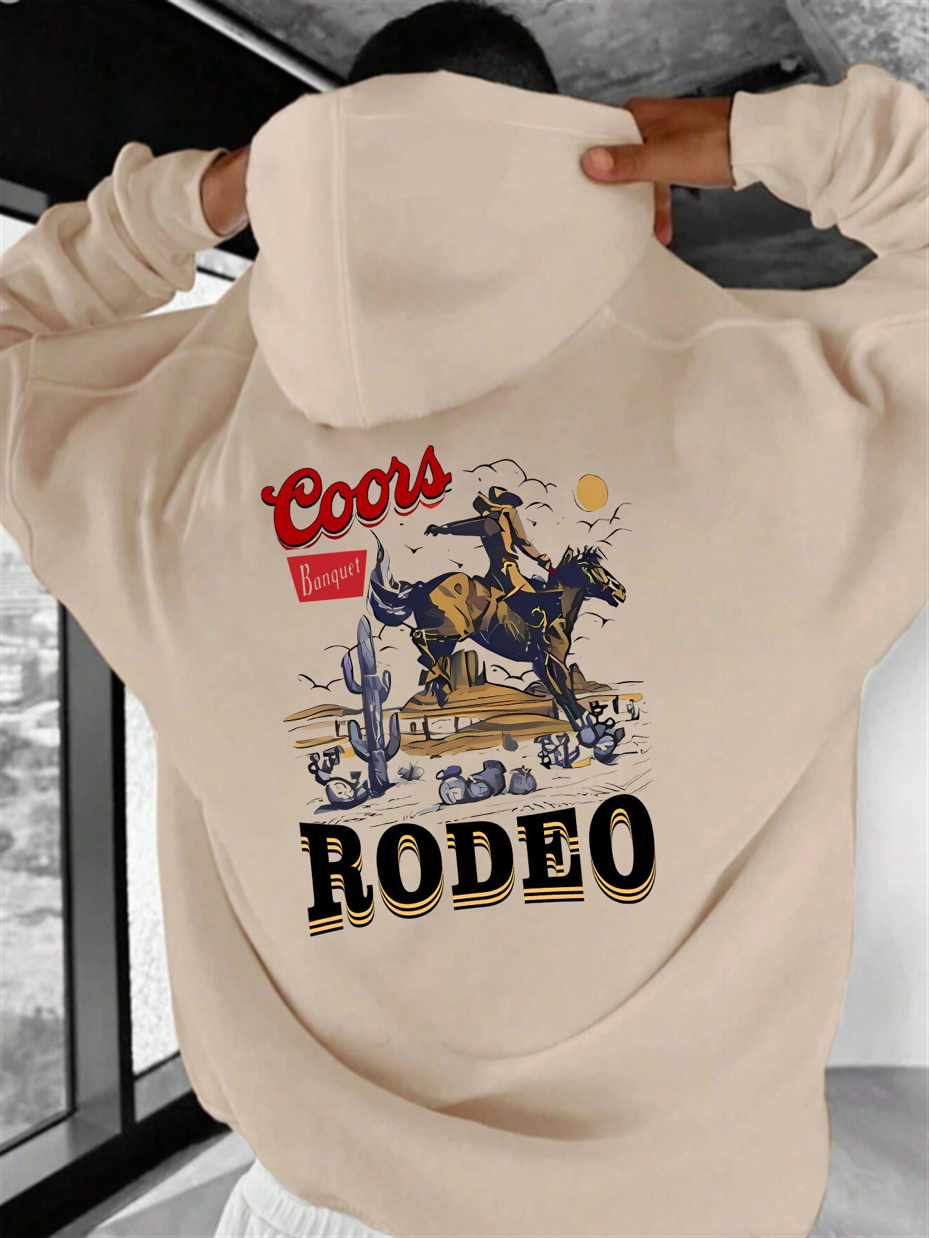 Cozy RODEO Hoodie - Men's Hoodie with Long Sleeves, Perfect for Any Occasion. A Must-Have for Autumn and Winter.