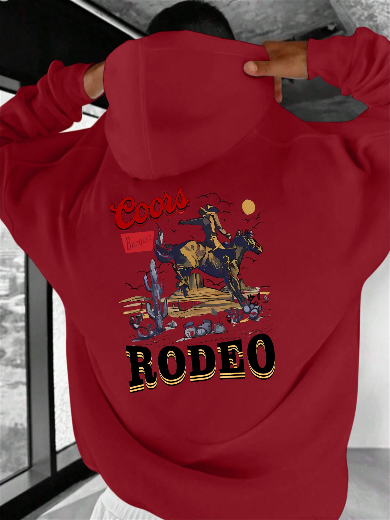 Cozy RODEO Hoodie - Men's Hoodie with Long Sleeves, Perfect for Any Occasion. A Must-Have for Autumn and Winter.