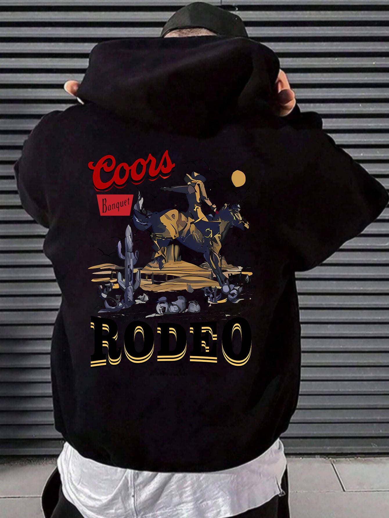 Cozy RODEO Hoodie - Men's Hoodie with Long Sleeves, Perfect for Any Occasion. A Must-Have for Autumn and Winter.