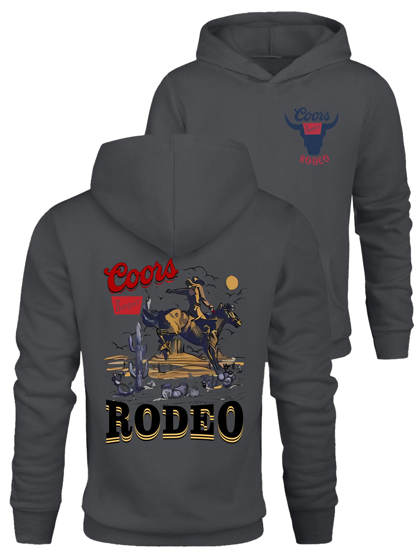 Cozy RODEO Hoodie - Men's Hoodie with Long Sleeves, Perfect for Any Occasion. A Must-Have for Autumn and Winter.
