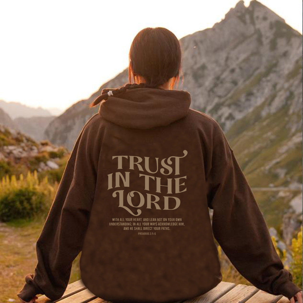 Hooded Letter Print Sweatshirt