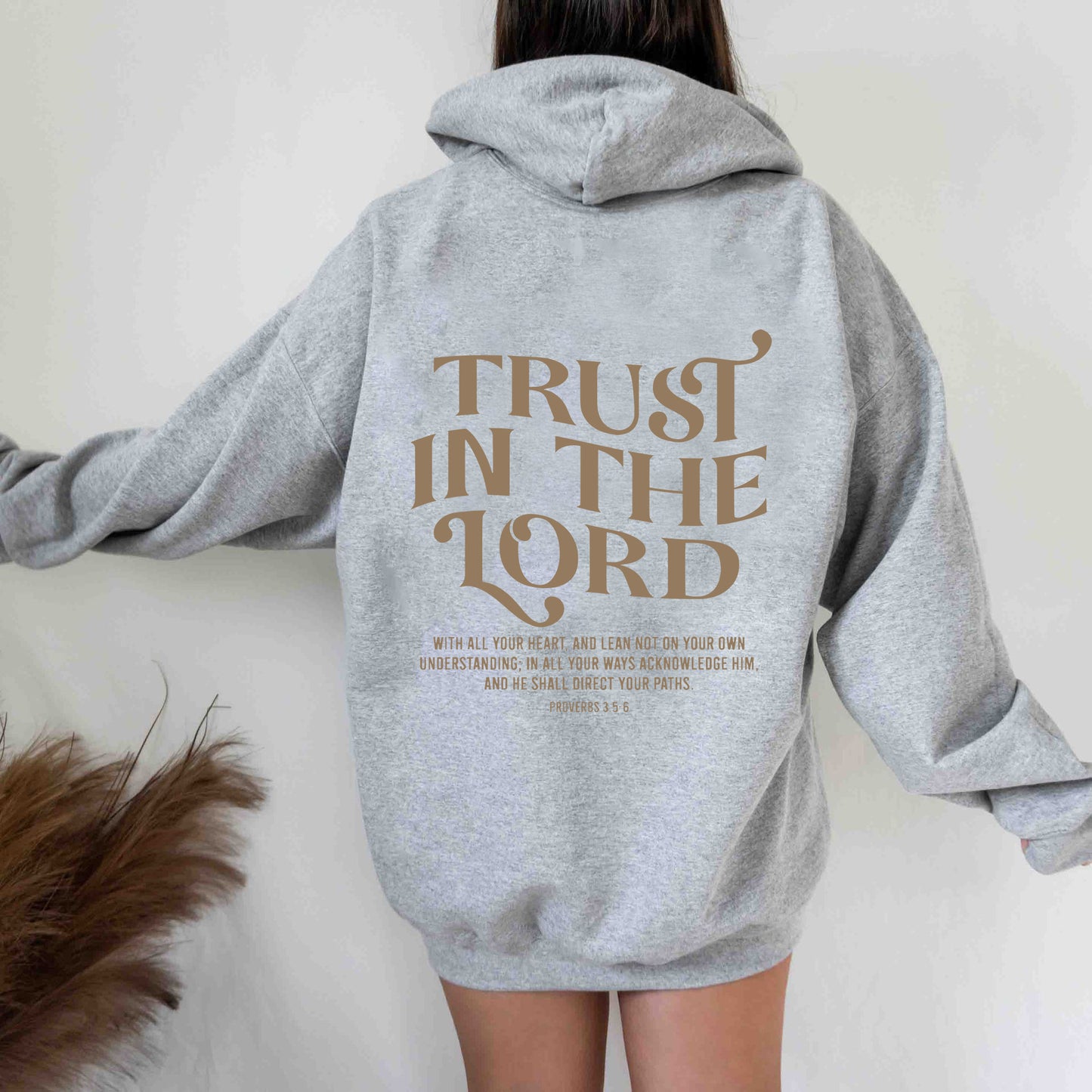 Hooded Letter Print Sweatshirt