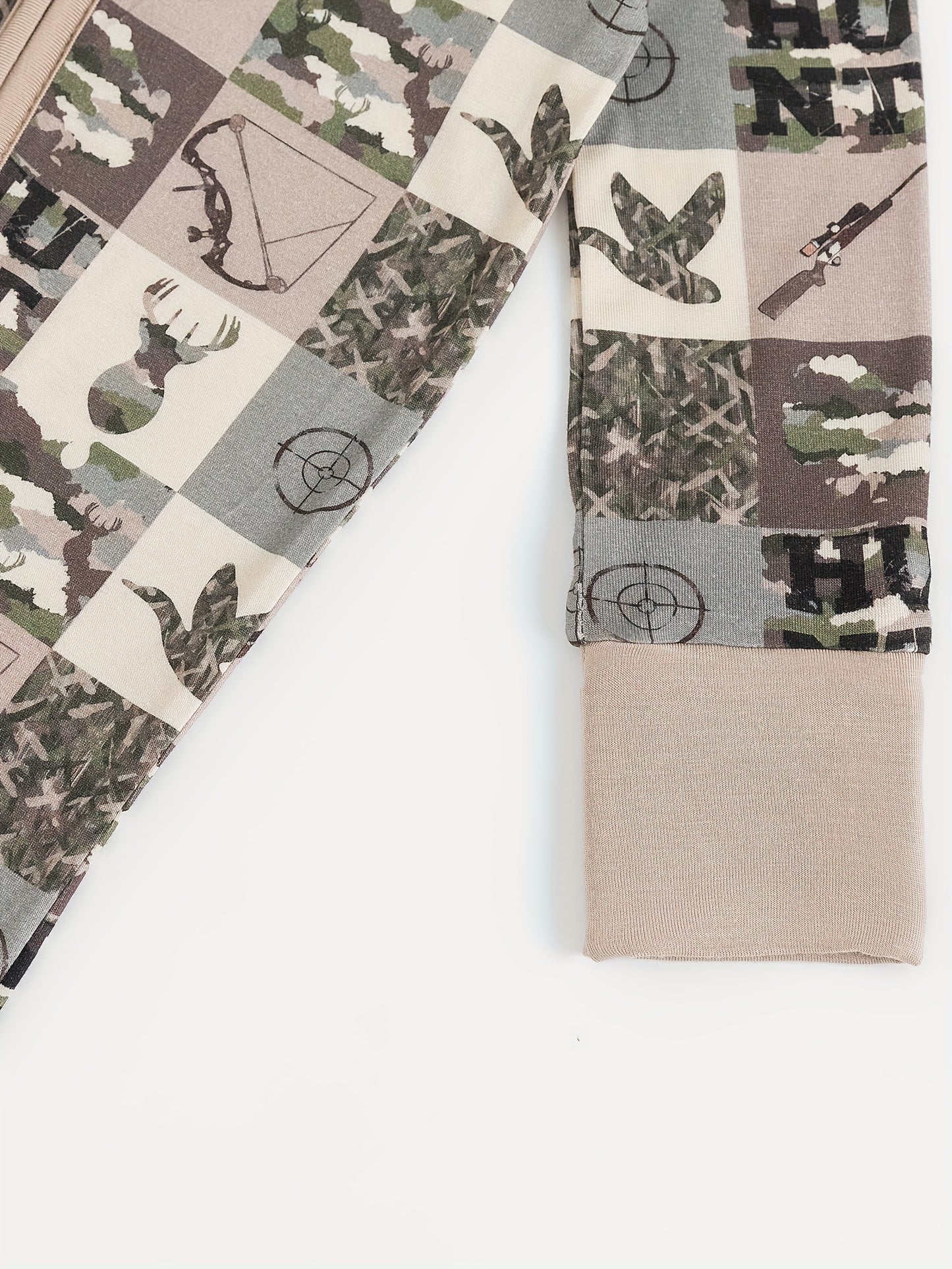 Soft Bamboo zippy with Cartoon Graphic, Long Sleeve