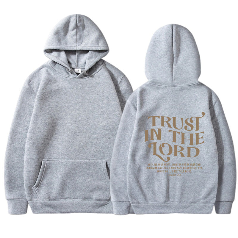 Hooded Letter Print Sweatshirt