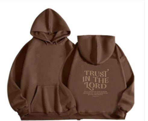 Hooded Letter Print Sweatshirt